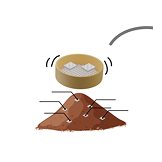 2mm 표준체 이용하여 거름